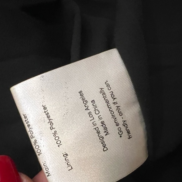 NWT Fame and Partners Black Strapless Chiffon Gown Size 6 - Picture 10 of 13